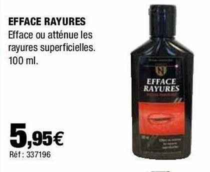 efface rayures