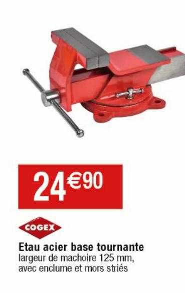 étau acier base tournante cogex