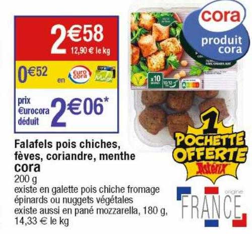 Falafels Pois Chiches, Fèves, Coriandre, Menthe Cora