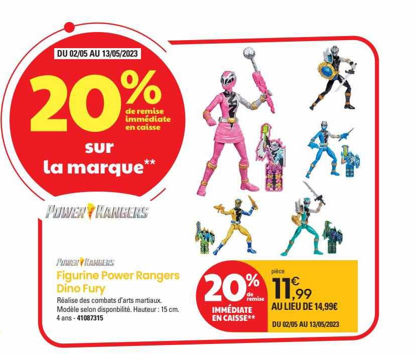 figurine power rangers dino fury