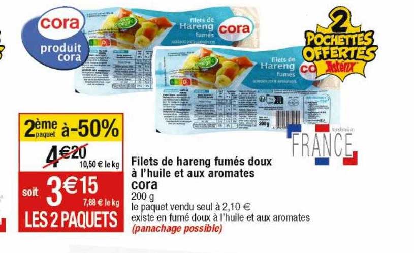 Filets De Hareng Fumés Doux à L'huile Et Aux Aromates Cora