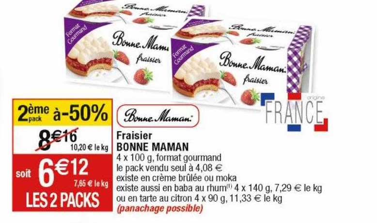 fraisier bonne maman