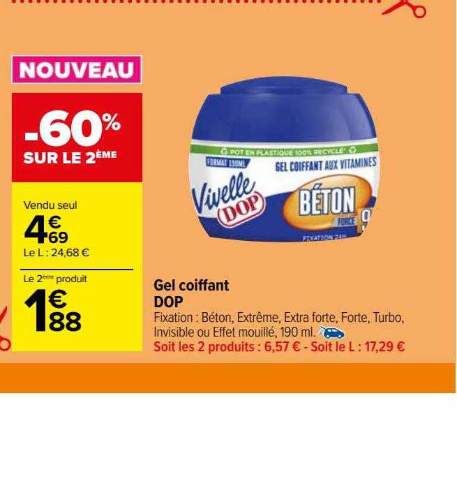 gel coiffant dop