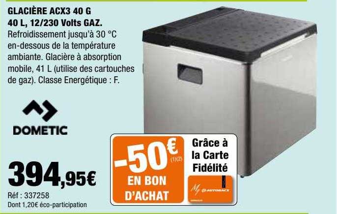 glacière acx3 40 g 40l, 12-230 volts gaz