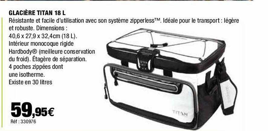 Glacière Titan 18l