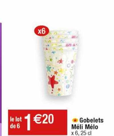 gobelets méli mélo