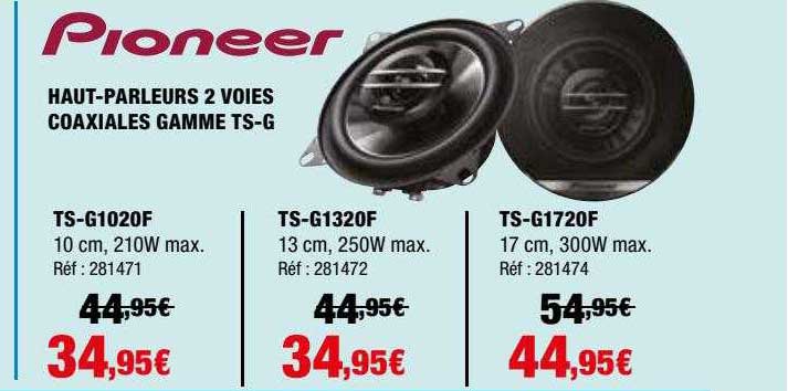 haut-parleurs 2 voies coaxiales gamme ts-g pioneer