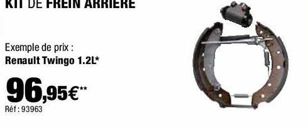 kit de frein arriège renault twingo 1.2l
