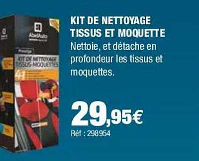 kit de nettoyage tissus et moquette