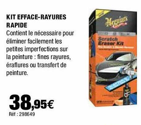kit efface-rayures rapide meguiars