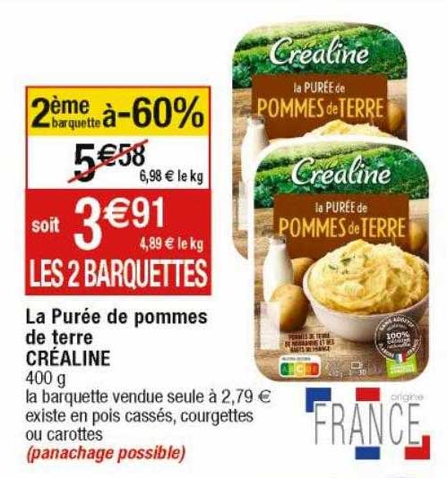 La Purée De Pommes De Terre Créaline