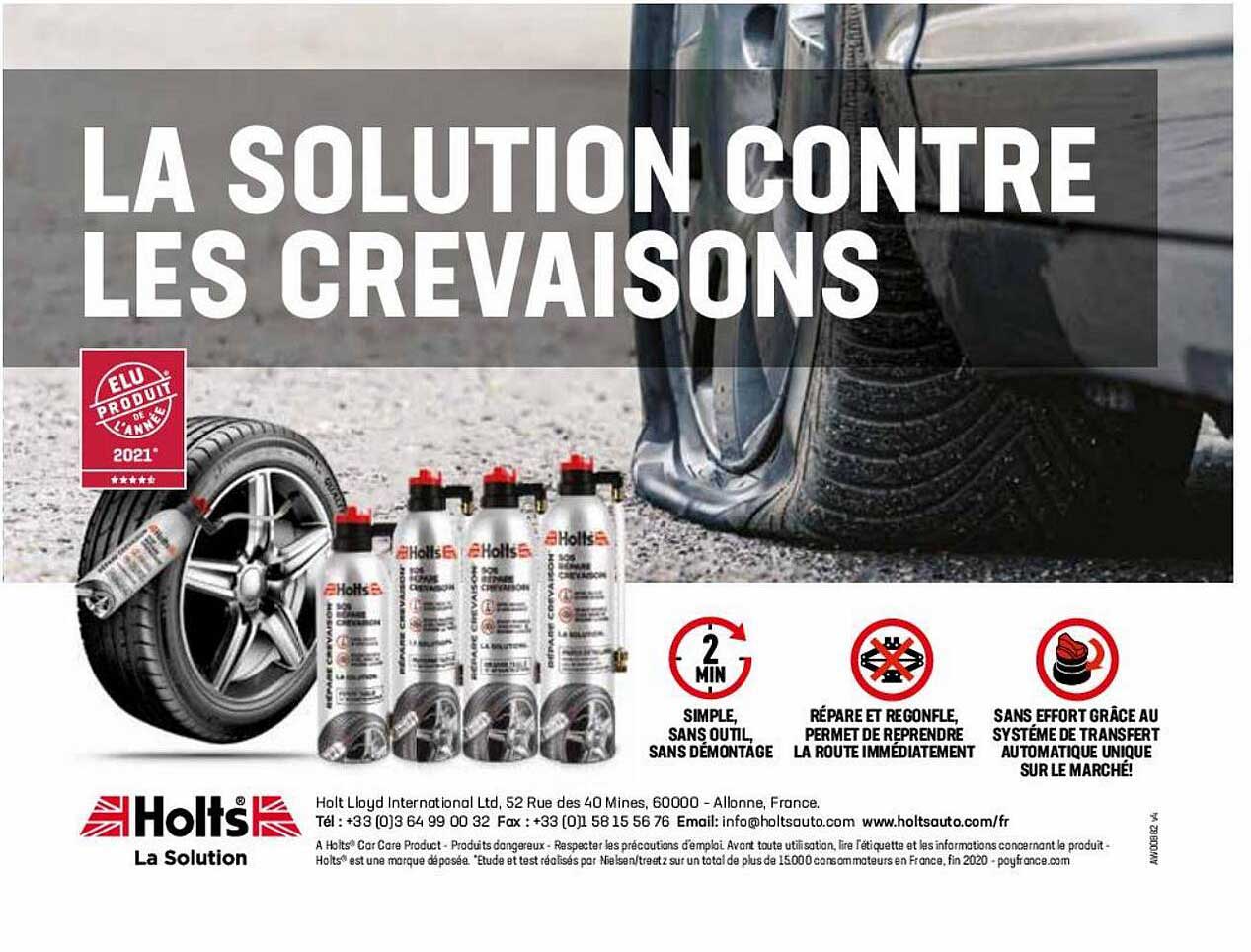 la solution contre les crevaisons holts
