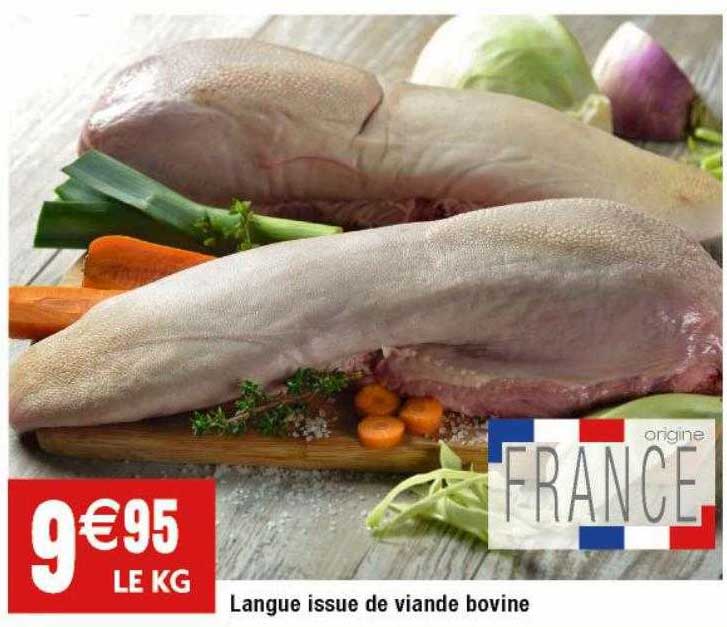 langue issue de viande bovine