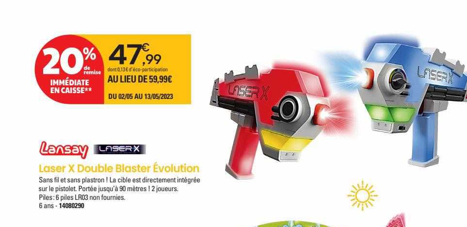 laser x double blaster évolution lansay