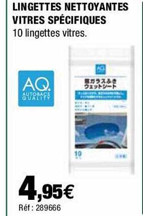 lingettes nettoyantes vitres spécifiques