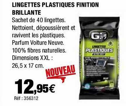 lingettes plastiques finition brillante gs27