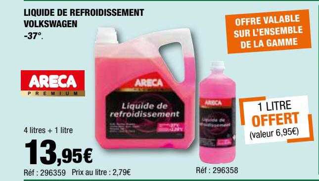 liquide de refroidissement volkswagen -37° areca