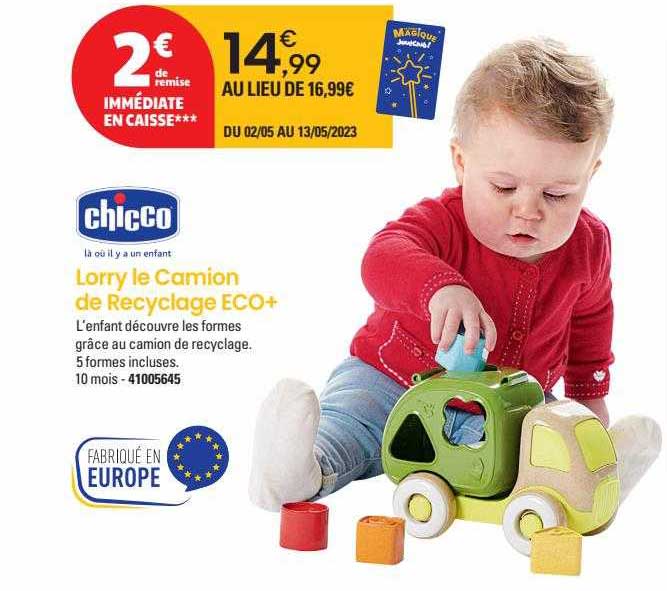 lorry le camion de recyclage eco+ chicco