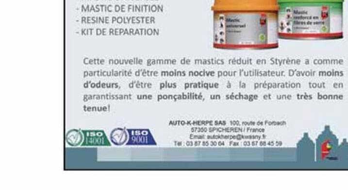 mastic de finition