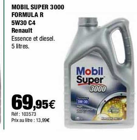 mobil super 3000 formula r 5w30 c4 renault
