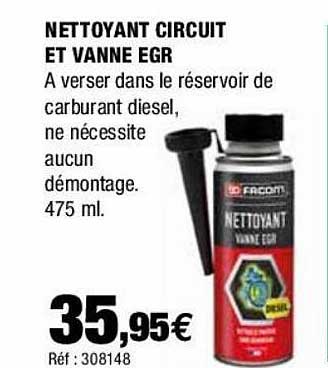 nettoyant circuit et vanne egr facom