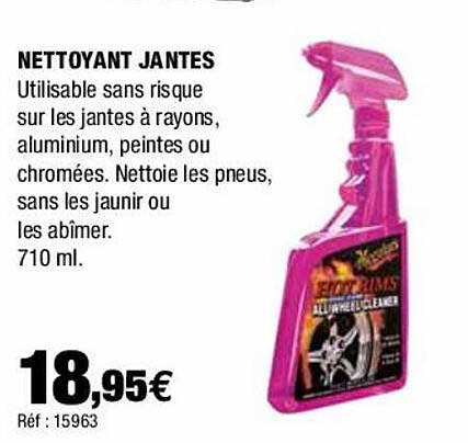 nettoyant jantes meguiars