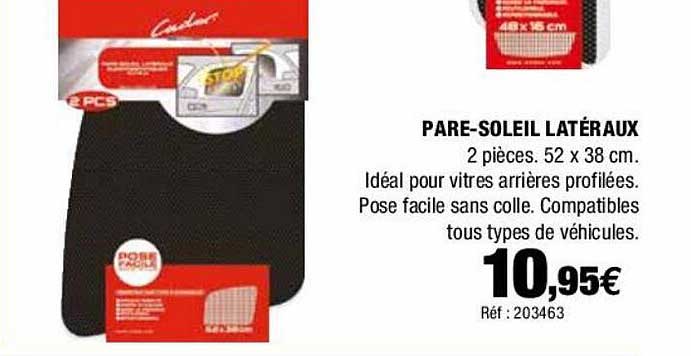 pare-soleil latéraux