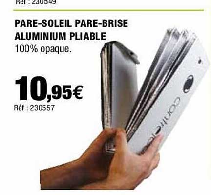 pare-soleil pare-brise aluminium pliable
