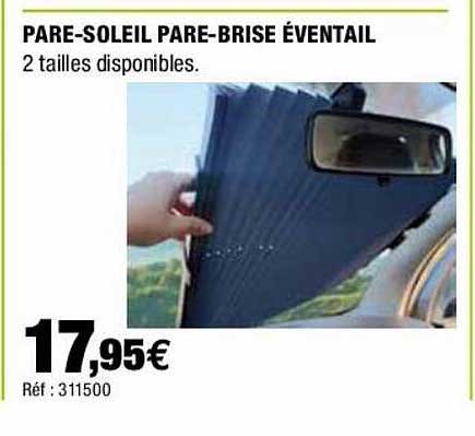 pare-soleil pare-brise éventail