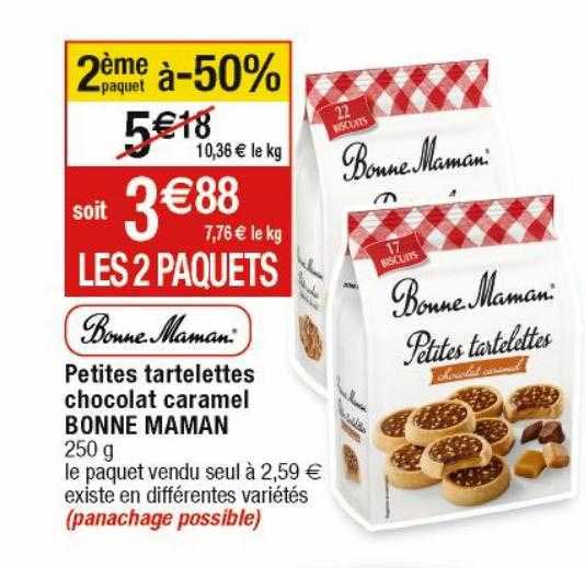 Petites Tartelettes Chocolat Caramel Bonne Maman