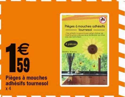 pièges à mouches adhésifs tournesol