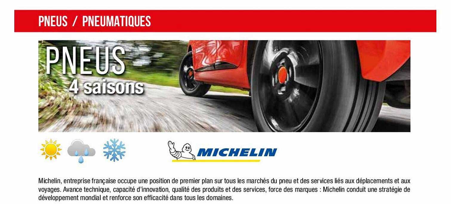 Pneus 4 Saisons Michelin