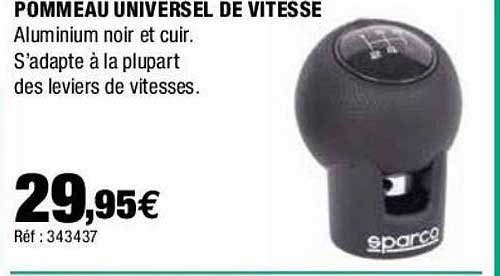 pommeau universel de vitesse