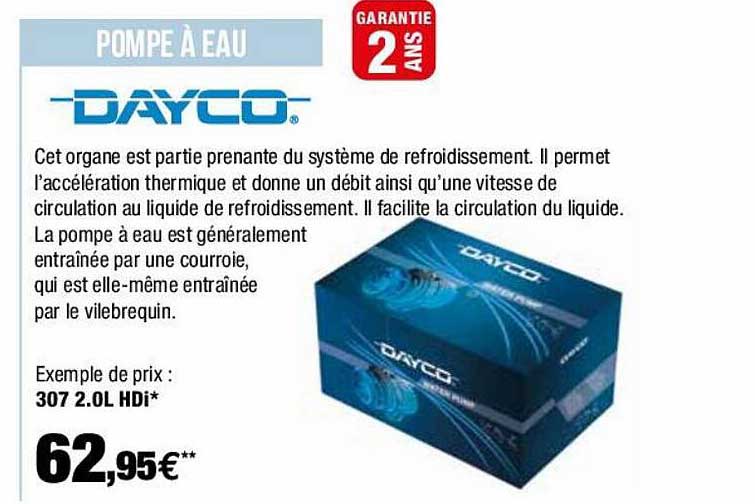 pompe à eau dayco