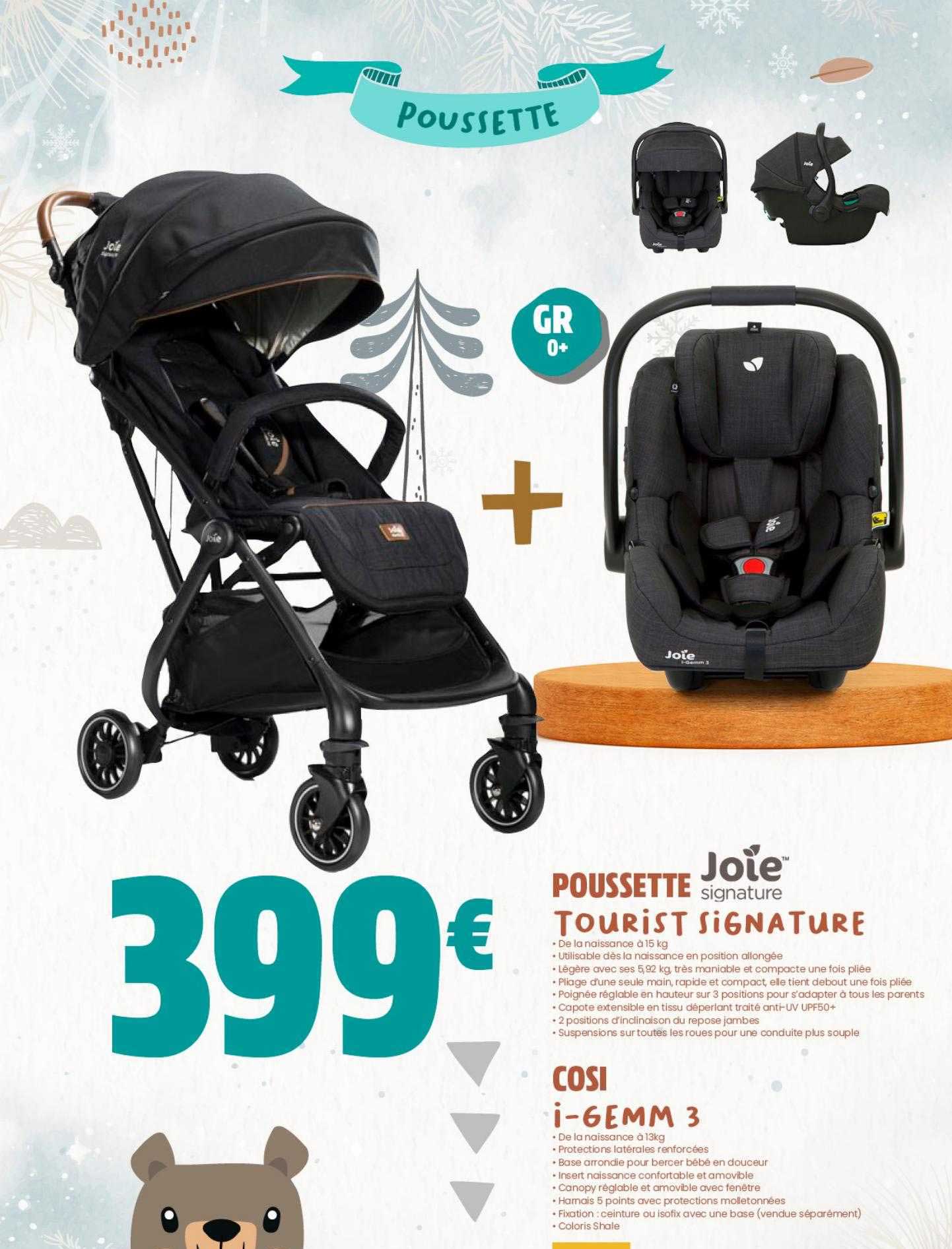 poussette tourist signature joie, cosi i-6emm 3 joie