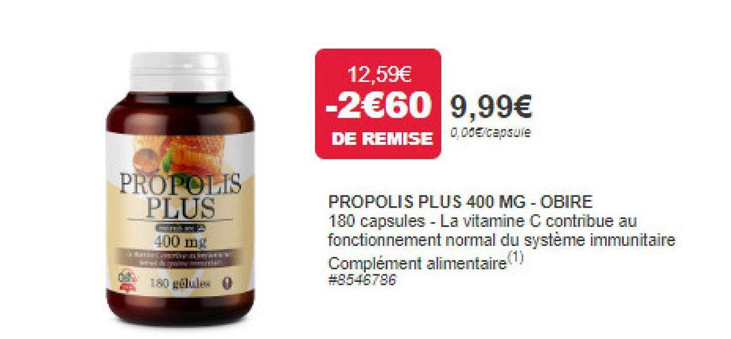 propolis plus 400 mg - obire