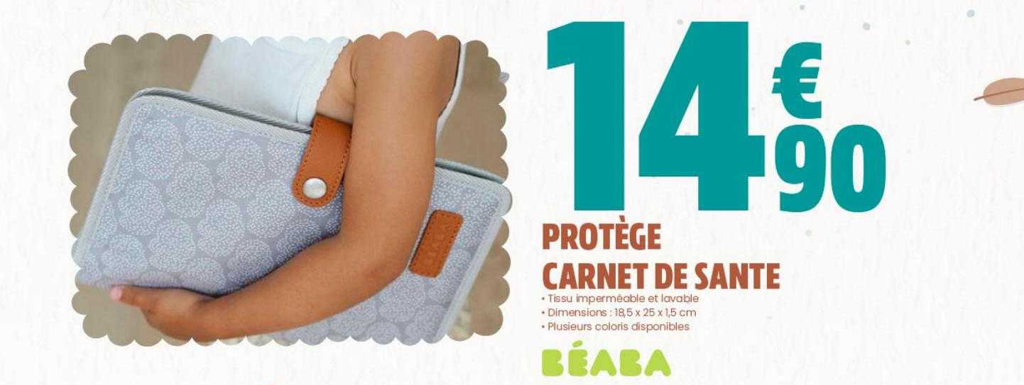 protège carnet de santé béaba