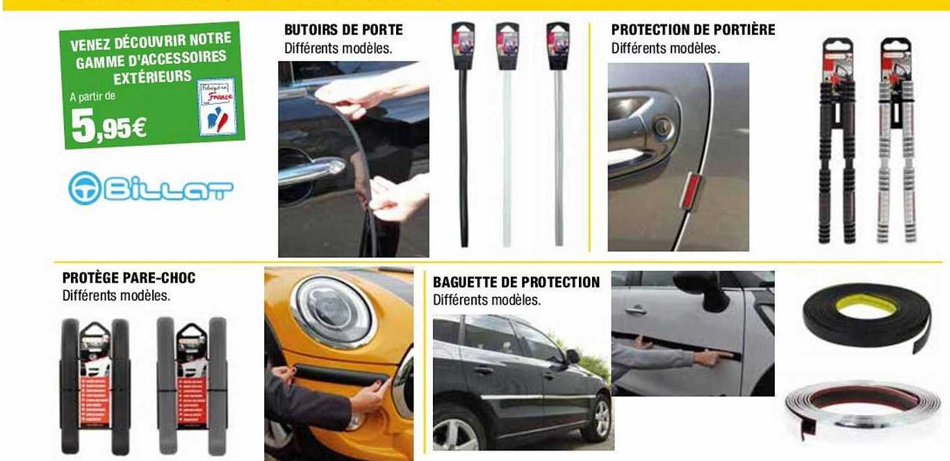 protège pare-choc, butoirs de porte, baguette de protection, protection de portière