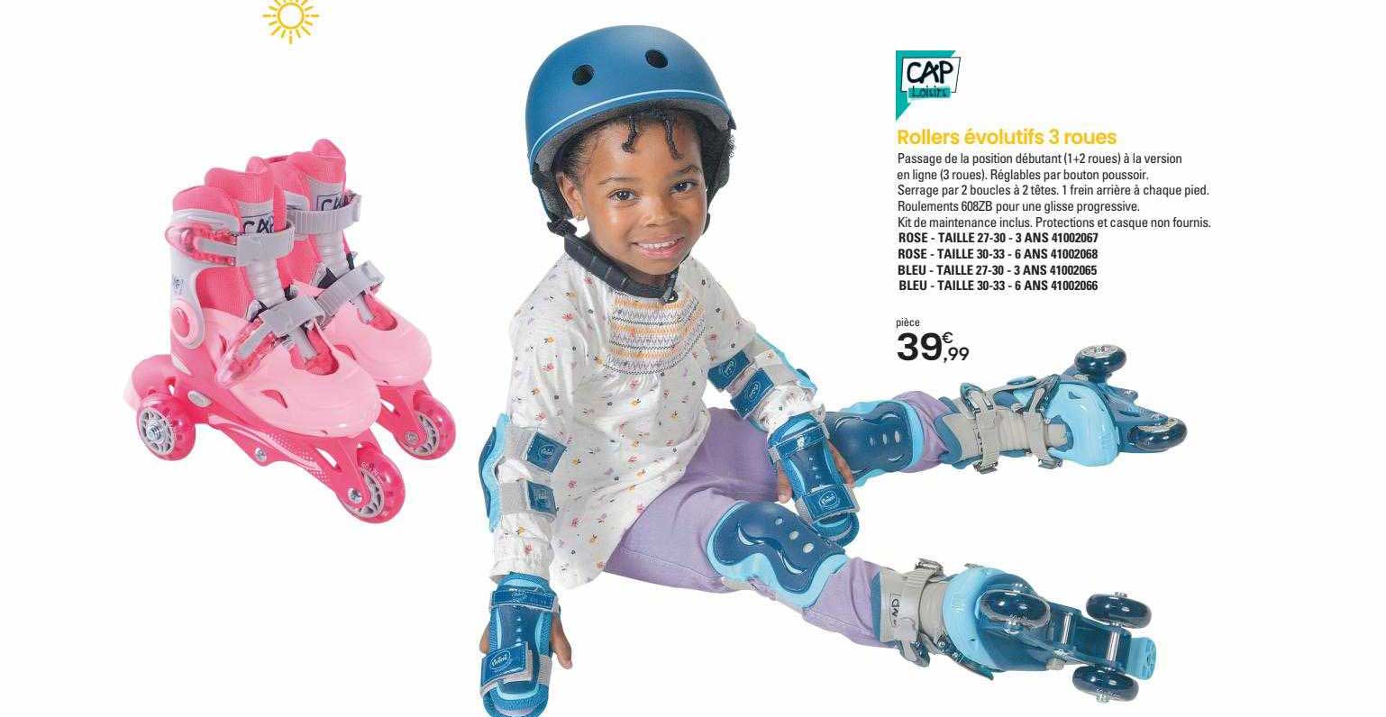 Rollers évolutifs 3 Roues