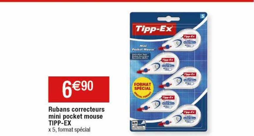rubans correcteurs mini pocket mouse tipp-ex