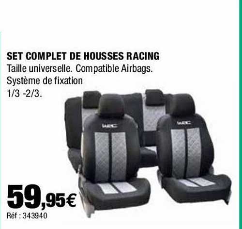 Set Complet De Housses Racing