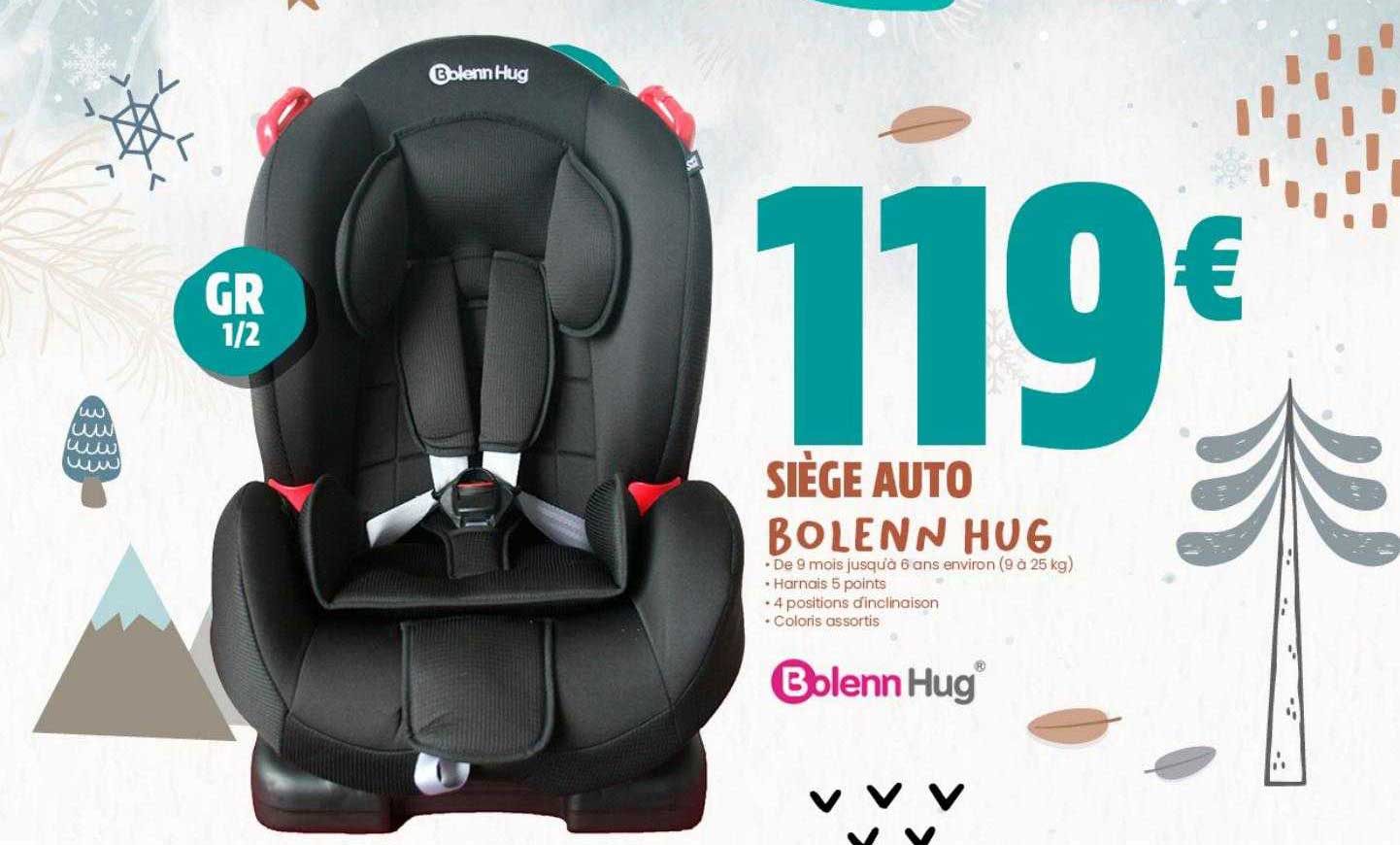 siège auto bolenn hug