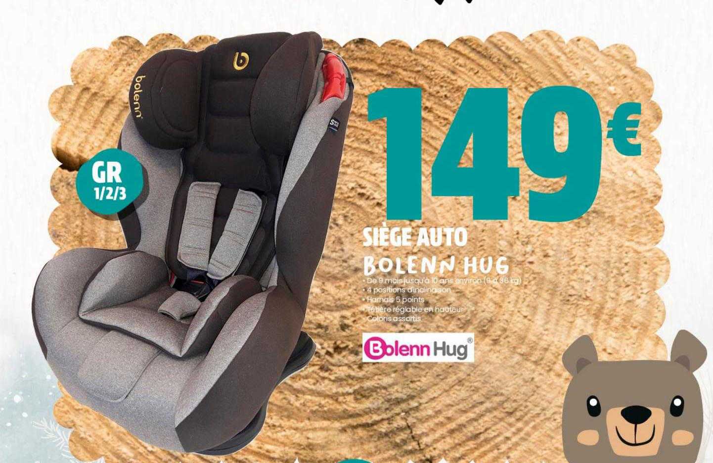 siège auto bolenn hug