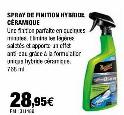 spray de finition hybride céramique meguiars