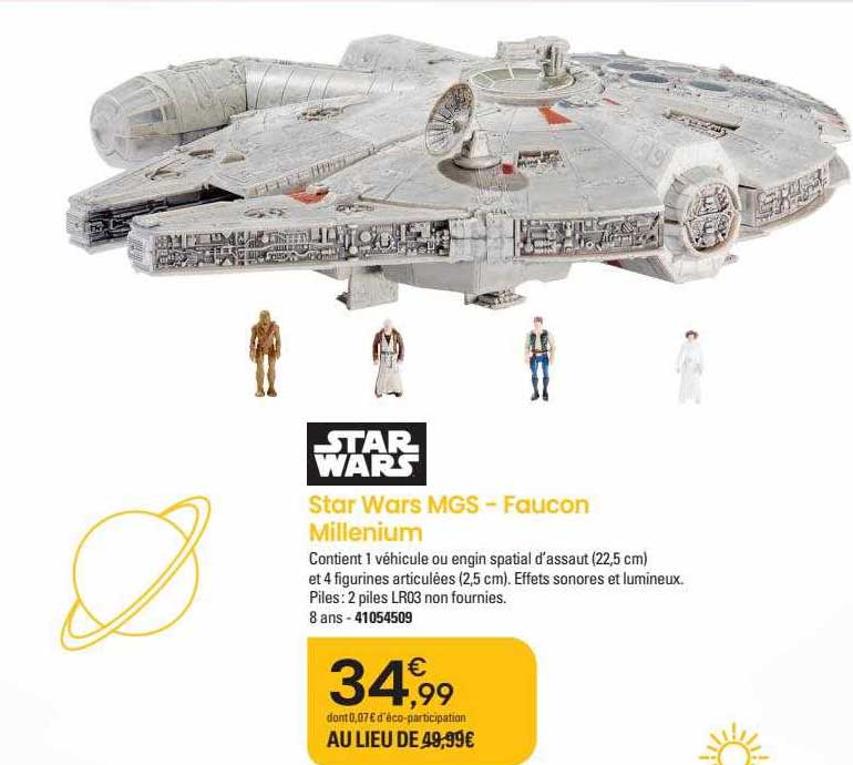 star wars mgs - faucon millenium