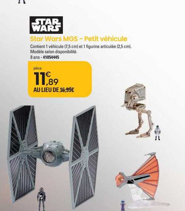 star wars mgs - petit véhicule