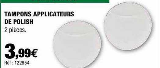 tampons applicateurs de polish
