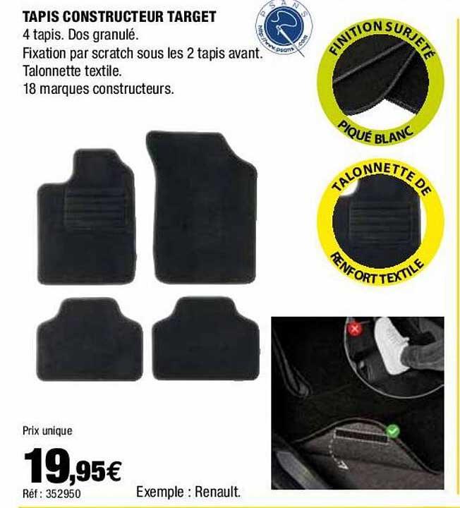 tapis constructeur target