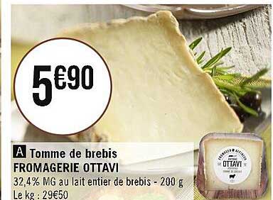 tomme de brebis fromagerie ottavi