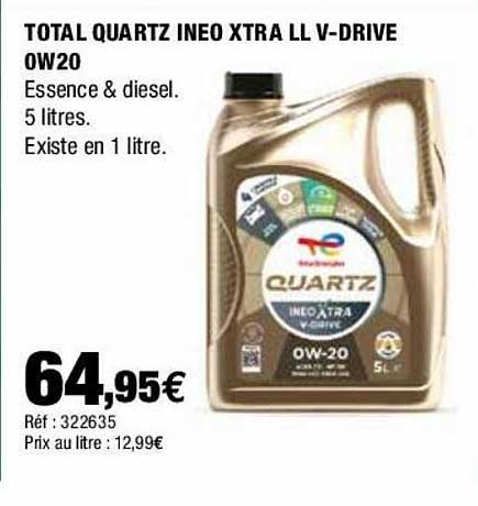 total quartz ineo xtra ll v-drive 0w20